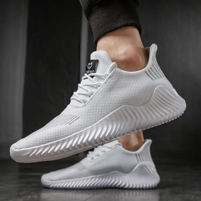 Men's Breathable Fly Knit Casual Footwear Mesh Classic Sneakers