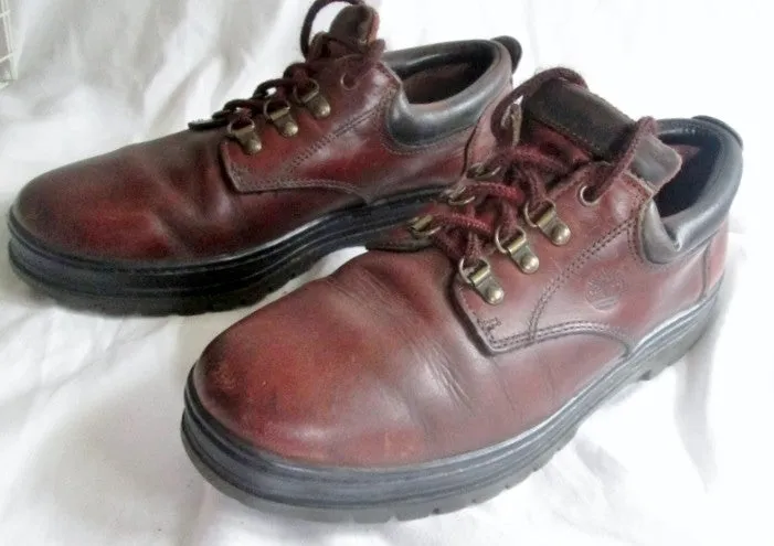 Mens TIMBERLAND WATERPROOF Leather HIKING Field Boots Trekking Shoes 10 BROWN
