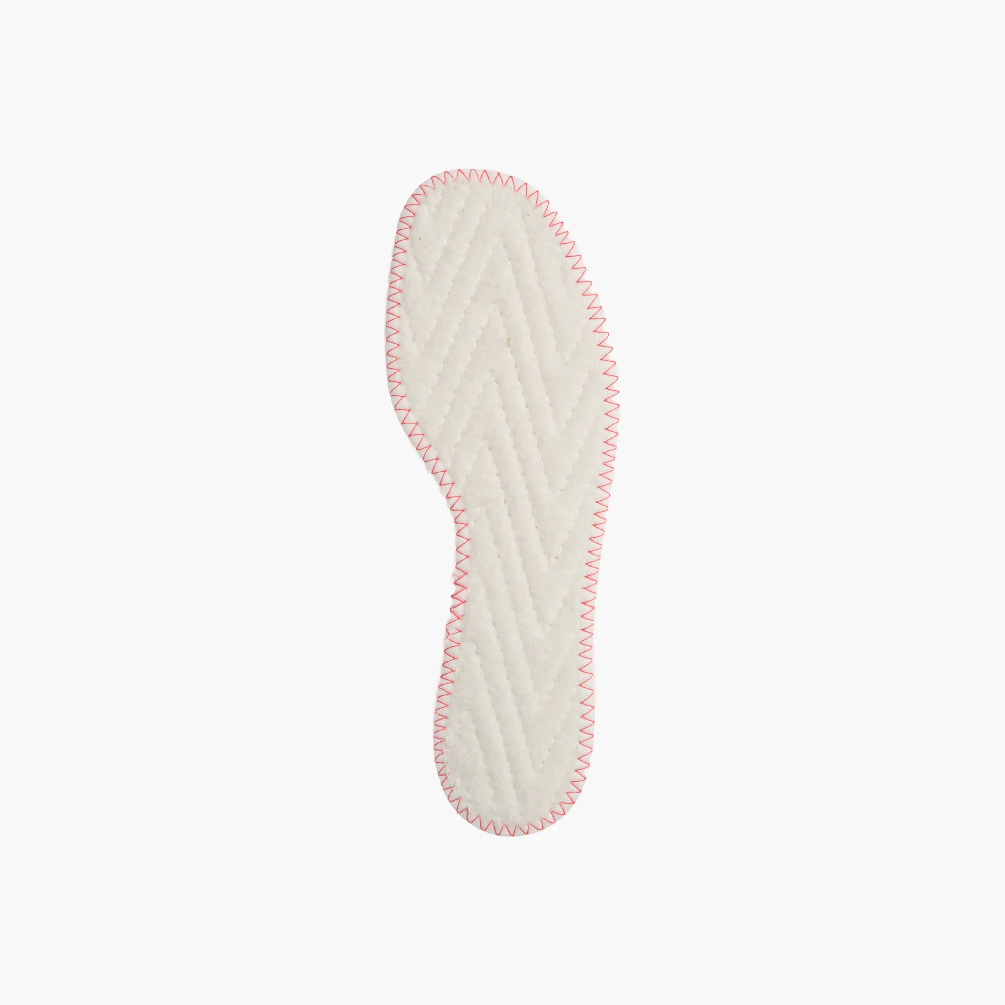 Wool insole, White